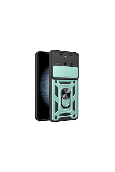 cepmoda حافظة REALME "11 PRO" ذات الطبقة المزدوجة - حلقة، حامل، غطاء منزلق لل...