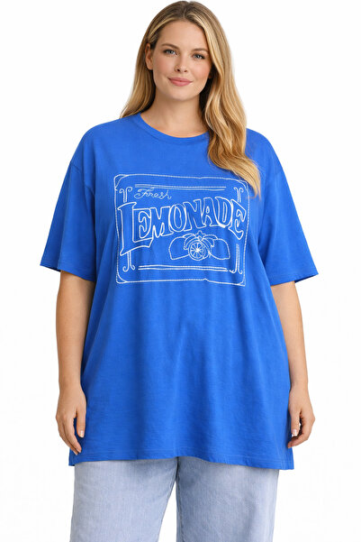 Büyük Moda Cotton Embroidered Detail T-Shirt