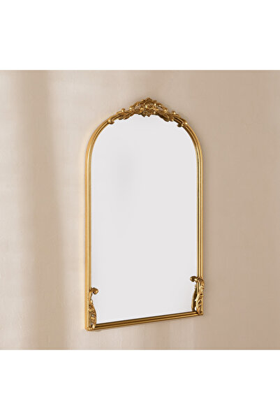 Home Box Aayra Luxe Ornate Metal Wall Mirror - 50.5x4x80.5 cm