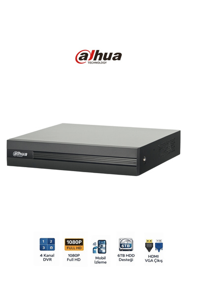 DAHUA XVR1B04 I T 4 Kanal Kamera Kayıt Cihazı Güvenlik DVR