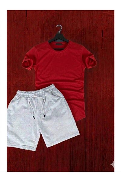 SILATU Plain T-Shirt Shorts Set Without Print