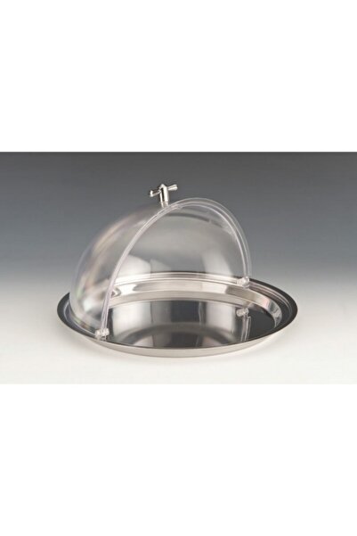 Zicco حامل عرض تقديمي مع غطاء قابل للطي وصينية فولاذية