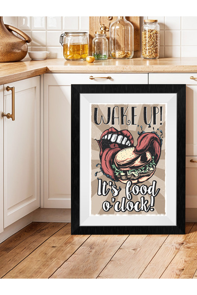 Evinemoda Masă dintr-o singură bucată din MDF cu tematică de bucătărie