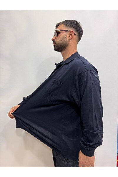 Bas Body FitnessWear Available in Sizes up to 10 Xl, Navy Blue Long Sleeve Pl...