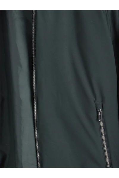 LC Waikiki Green Standard Mold Hooded Men's Coat