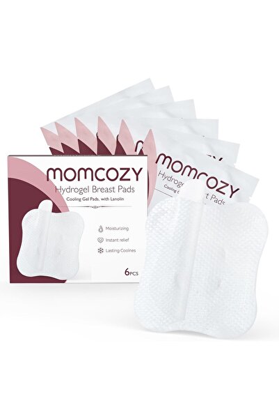 Momcozy ضمادات هيدروجيل مع اللانولين المهدئ، توفر ضمادات الرضاعة الجل من سوذي...