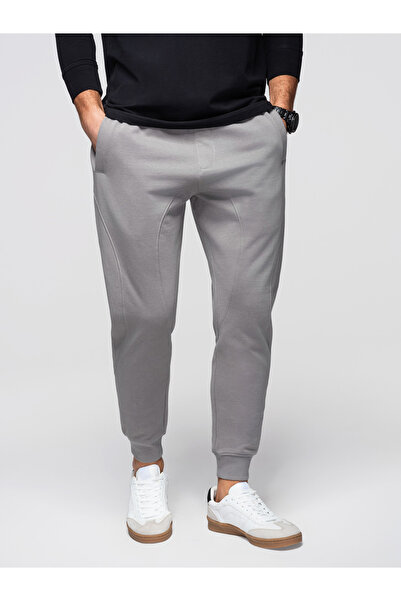 OMBRE Men's Cotton Sweatpants OM-PABS-0305 Grey