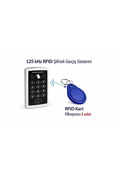 ZETEK ELEKTRONİK RFID Anahtarlık Keyfob Kapı Geçiş Sistemi Uyumlu RFID Tag Mavi