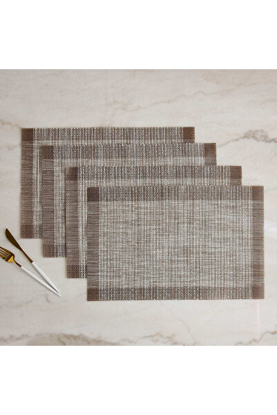 Home Box Essential Slub 4-Piece Placemat Set - 30x45 cm