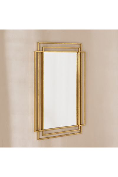 Home Box Aayra Luxe Metal Wall Mirror - 60x3.5x90 cm