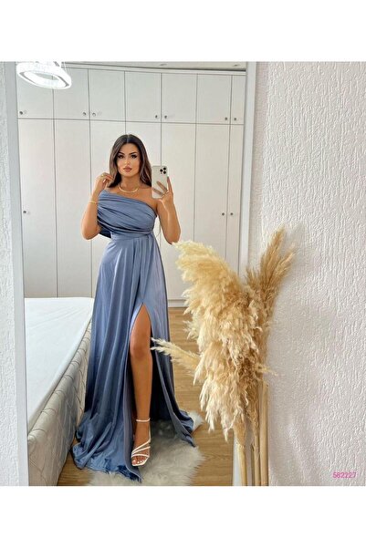 Modafeminen Rochie din țesătură satinată 582227 INDIGO