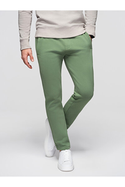 OMBRE Men's Cotton Sweatpants OM-PABS-0304 Green
