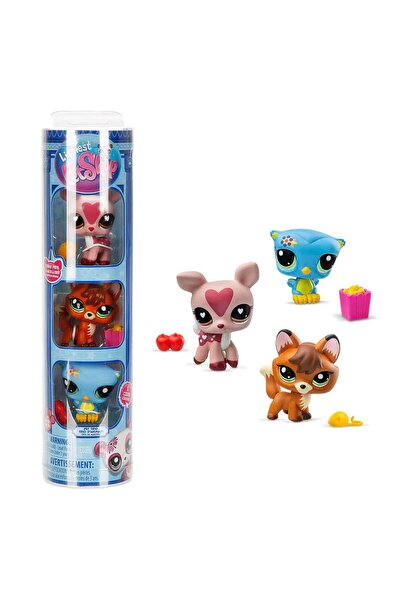 Sunman Littlest Pet Shop Miniatures 3-Piece Figure Set S2 Owl - Deer - Fox