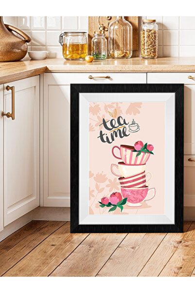 Evinemoda Masa din MDF dintr-o singură bucată Floral Tea Time