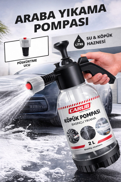 GUMUSONLINE Oto Yıkama 2 LT Köpük Püskürtme Pompası Basınçlı Çok Fonksiyonlu ...