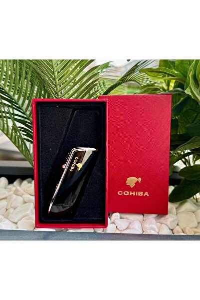 Parmida Cohiba 3 Torch Pürmüz Siyah Yan Ağız Puro Çakmağı