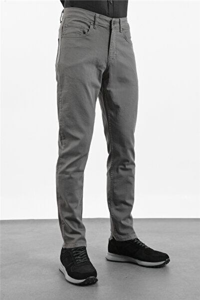 İmza Water Green 5 Pocket Straight Leg Pants Gabardine Slim Fit Cotton 100326...