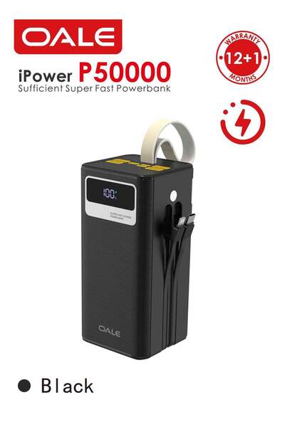 OALE iPower P50000 Black 50000mAh Power Bank