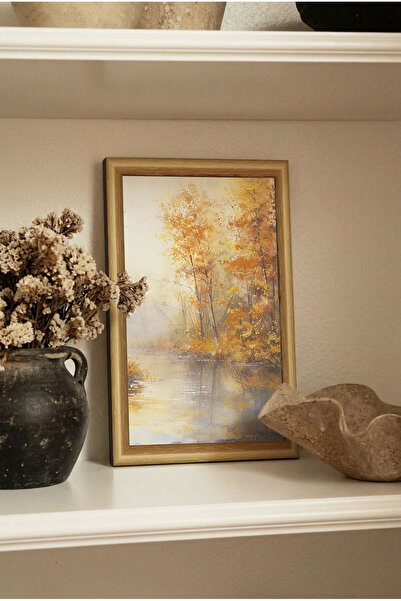 Zevahir Mobilya Dekorasyon 1 Κομψός πίνακας ζωγραφικής MDF με εφέ ξύλινου πλα...