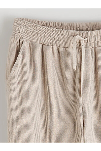LC Waikiki Beige Standard Fit Men's Sweatpants