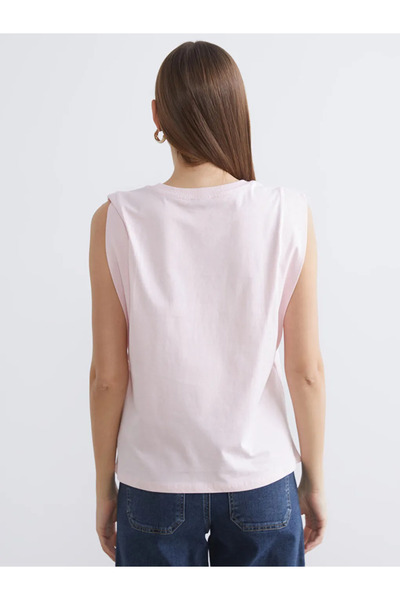 LC Waikiki Pink Crew Neck Women's Tank Top