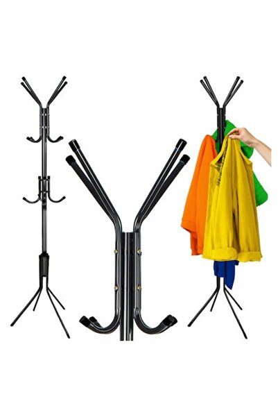 Ruhhy Clothes Rack / Stand, 170 cm, Metal, Black