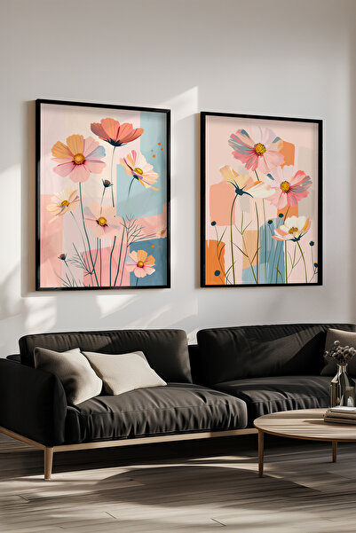 STARYUNA Σετ διπλής ζωγραφικής με μαύρο ξύλινο πλαίσιο και παστέλ εικονογραφή...