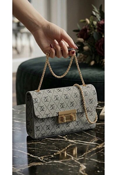 addy Gold Zincir Askılı Portföy Omuz Ve El Çantası E19B13