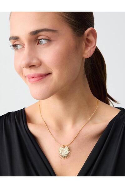 Jimmy Key Altın Rengi Güneş Figürlü Ayarlanabilir Kolye