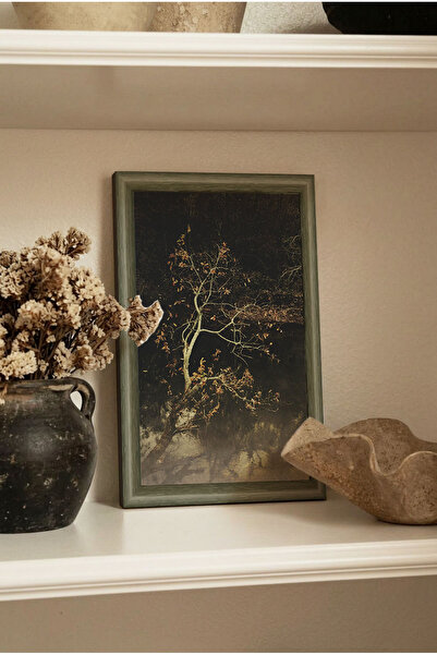 Zevahir Mobilya Dekorasyon Aspect cadru din lemn, 1 bucată, fundal întunecat,...