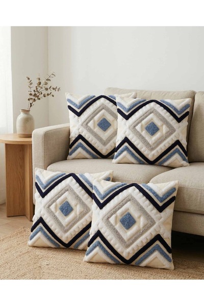menesahome Stil boem cu imprimeu geometric Aspect brodat Punch imprimare digi...