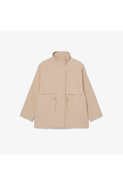 Lacoste Kadın Oversize Fit Bej Ceket
