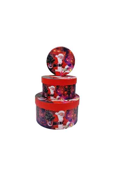 decotoys Cutie carton rotunda 3/set Craciun