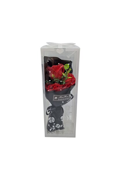 decotoys Buchet din flori artificiale 3 trandafiri 2/set