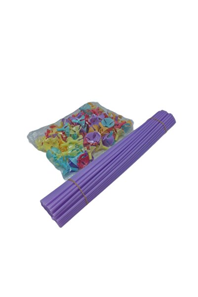 decotoys Support party balloons 100ps purple