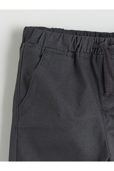 LC Waikiki Anthracite Boys' Trousers with Elastic Waist