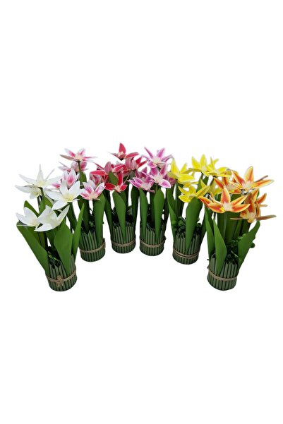 decotoys Buchet din flori artificiale 6 orhidee 6/set