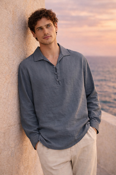 Valiberta Baldwin Apaş Yaka Britli 3-Button Slim m Modal Fabric O Oversized L...