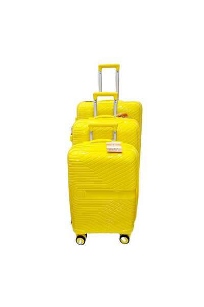 decotoys Valize galben 3/set PP