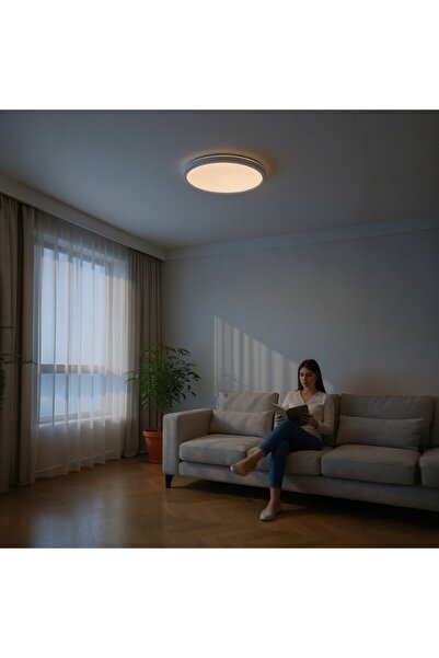 Luxera Lighting Versa IP40 Rama Alba Fi300 LED ceiling light, 24W, 3000-6500K