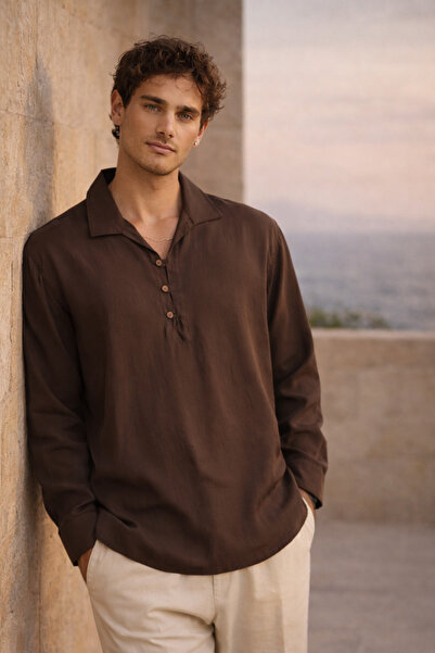 Valiberta Baldwin Apaş Yaka Britli 3-Button Slim m Modal Fabric O Oversized L...