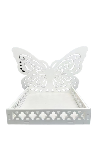 decotoys Λευκοί δίσκοι MDF 1 τεμάχιο 27 εκ. x 27 εκ.