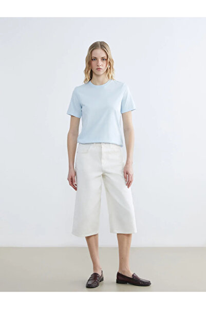 LC Waikiki Blue Crew Neck Women's T-Shirt