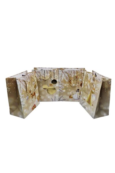 decotoys Pungi cadou cartonate Craciun 12/set L