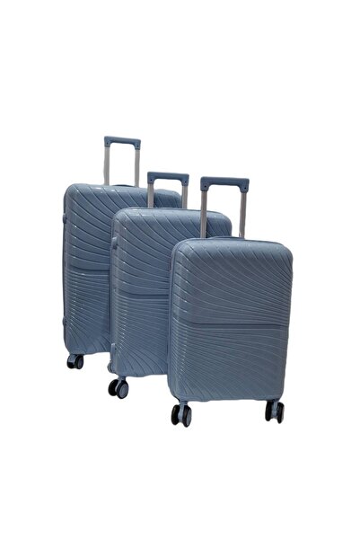 decotoys Valize polipropilena 3/set blue-grey