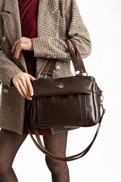 MILANOFOX 5 Bölmeli Çok Gözlü Kadın El ve Omuz Çantası — Kolon Askılı Çapraz ...