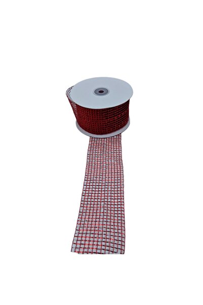 decotoys Rola decorativa roșie 6,5cm x 20m