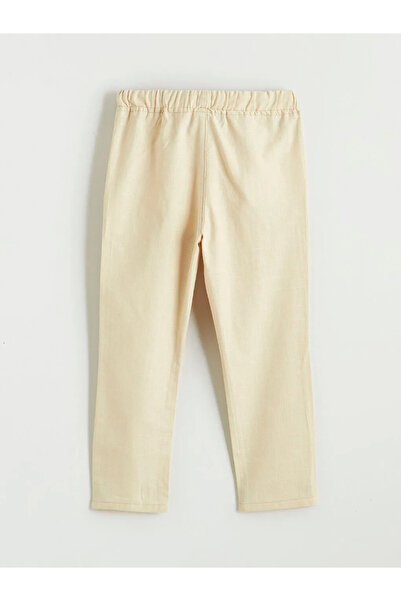 LC Waikiki Pantaloni pentru băieți bej cu talie legată