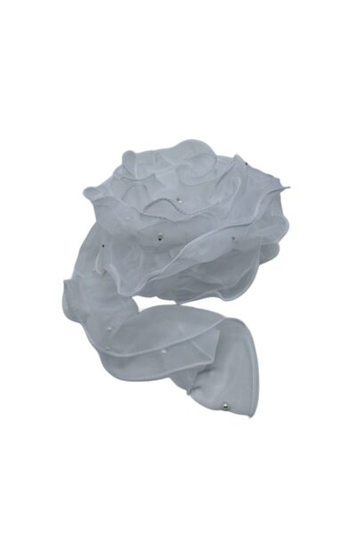 decotoys Rola voal decorativa alba 200cm x 10cm 2/set