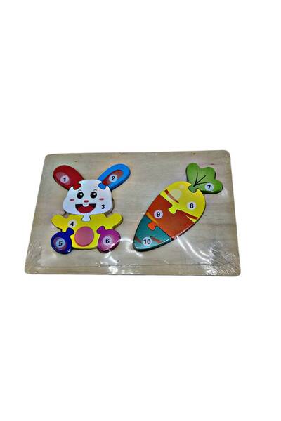 decotoys Puzzle lemn Veverita si Ghinda